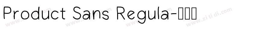 Product Sans Regula字体转换
